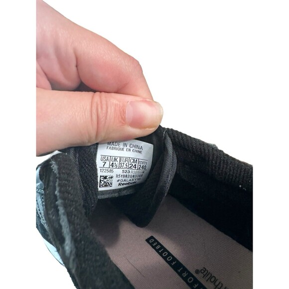 Reebok Classic Galaxy10 Womens Running Shoes Black Pink 7 Athletic Sneakers - Picture 5 of 9